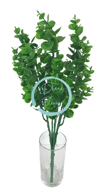 Umelá dekorácia prízdoba kytica Eukalyptus 37cm
