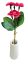 Slaměnky kytička x5 31cm umělá
