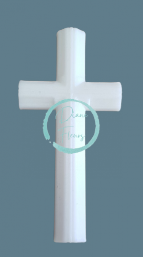 Kříž 3D ornament z recyklovatelného plastu 10cm x 5cm