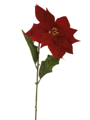 Poinsettia catifea 73cm rosu flori artificiale