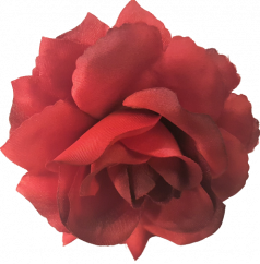 Cap de floare de trandafir O 3,9 inches (10cm) rosu flori artificiale