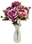 Künstliche Rosen & Hortensie strauß 48cm Lila, Rosa