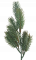 Lucfenyő gally 40cm zöld művirág