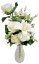 Exclusive artificial bouquet Roses, Lilies and accessories x13 54cm x 30cm Cream