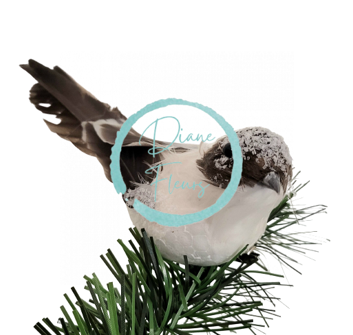 Weihnachten Vogel mit Clip 2 stk 15cm x 4cm - der preis ist für 2 stk