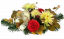 Smuteční aranžmán betonka umělé chryzantémy, růže a doplňky 48cm x 28cm x 20cm