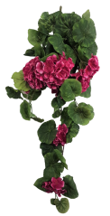Sztuczna pelargonia muszkatołowa pnąca "8" tm. różowy 70 cm