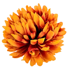 Artificial Chrysanthemum Head Ø 13cm Orange