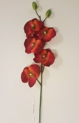 Orchidea "5" červená 78cm umělá