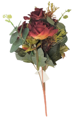Künstliche Rosenstrauß  30cm Rot