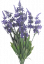 Levendula virág x 7 42 cm kék művirág