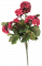 Künstliche Geranien (Pelargonien) Bush x9 Dunkel Pink 45cm