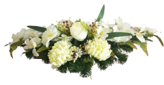 Arrangement mit künstlichen Pfingstrose & Chrysanthemen Zubehör 60cm x 25cm x 15cm