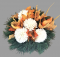 Aranjament crizanteme artificiale și accesorii Ø 28m x 16cm