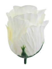 Růže poupě hlava květu 6cm x 5cm krémová umělá