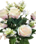 Artificial Roses Bouquet 30cm Cream, Purple