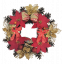 Božićni vijenac O 30 cm Poinsettia Poinsettia i božićni ukrasi i dodaci crveni