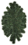 Věnec smrkový "Ovál malý" 68cm x 42cm