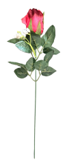 Růže kusová 48cm umělá červená