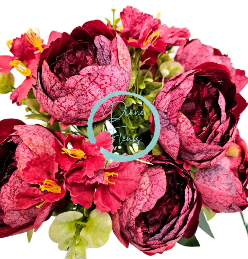 Exclusive Buchet de Bujori 50cm flori artificiale roşu