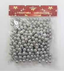 Karácsonyi dekorációs golyók O 1cm 70g Glitter
