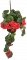 Umelý Muškát Pelargónia "8" červená 70cm