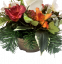 Trauergesteck aus künstliche Rosen und Zubehör 28cm x 20cm