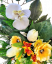 Kompozycja żałobna sztuczne Tulipany, Anemone zawilec, Orchidee i akcesoria 70cm x 48cm x 20cm