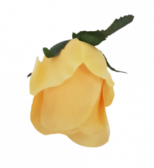 Glava cvijeta pupoljka ruže O 8cm žuta umjetna