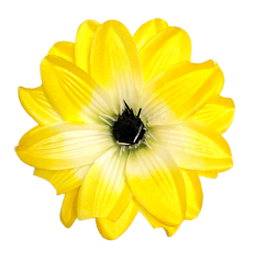 Cvetna glavica klematisa O 11cm rumena umetna