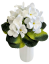 Künstliche Violette Weiß 23cm