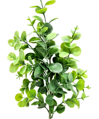 Dekorace eukalyptus umělý přízdoba zeleň 44cm