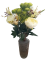 Exclusive Artificial Peonies Bouquet x11 50cm Green & Cream