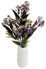 Künstliche Dekoration Grün 37cm Lila, Grün
