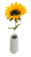 Künstliche Sonnenblume 38cm Gelb