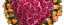 Krásny smútočný veniec "Srdce" z umelých ruží 55cm x 55cm