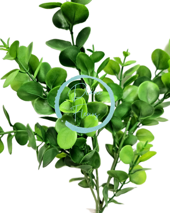 Dekorace eukalyptus umělý přízdoba zeleň 44cm