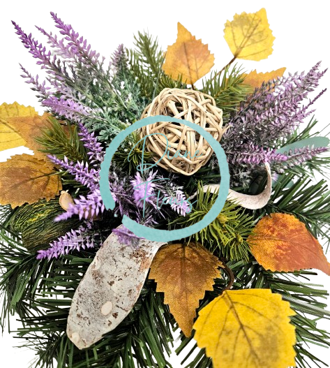 Jesenska dekoracija Ø 30cm x 16cm