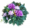 Arrangement mit künstlichen Chrysanthemen und Rosen & Zubehör Ø 28m x 16cm