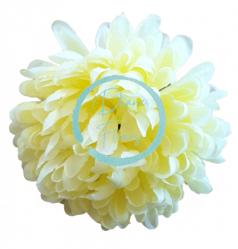 Chryzantéma hlava kvetu Ø 13cm krémová umelá
