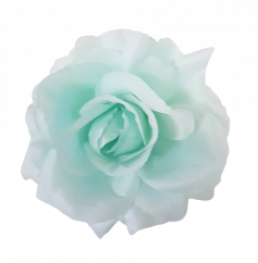Glava cvijeta ruže Ø 10cm svijetlo plava umjetna