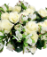Umelá veľká kytica ruží 43cm krémová
