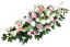 Velký a luxusní aranžmán umělé pivoňky, růže, delphinium a doplňky 135cm x 50cm x 35cm AS1017