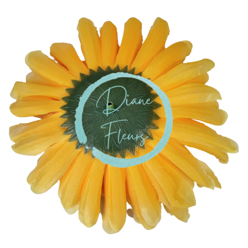 Artificial Chrysanthemum Head Ø 16cm Yellow