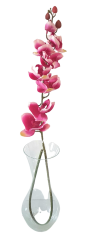 Luxus mesterséges orchidea x9 bordó 102cm szilikon, radír, művirág