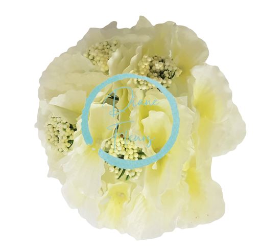 Hortenzia hlava O 16cm krémová umelá