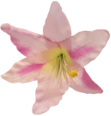 Główka kwiatu lilii O 16cm fioletowa sztuczna