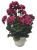 Künstliche Geranien Pelargonien in einem Topf O 25cm x Höhe 49cm dunkelpink windabweisend