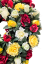 Luxusný smútočný veniec borovicový exclusive ruže, gladioly, orchidey a doplnky 80cm