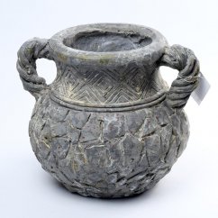 Decorative stoneware vase "carafe" 28cm x 24cm x 22cm